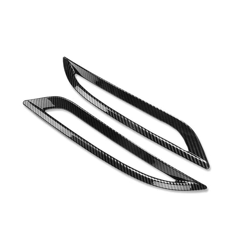Fog Light Rear Taillights Cover For Model 3/Y Protective Film Covers (Carbon Fiber Pattern ABS) (1 pair) (2017-2023)