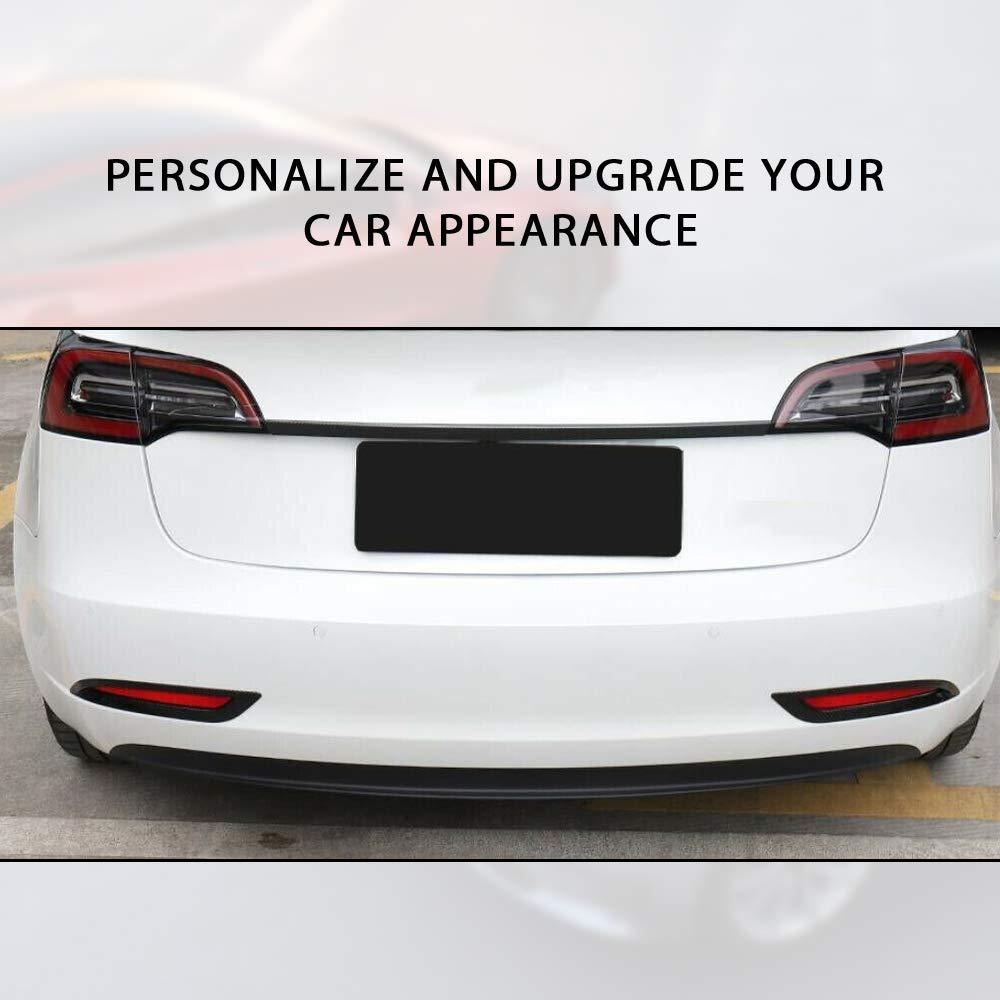 Fog Light Rear Taillights Cover For Model 3/Y Protective Film Covers (Carbon Fiber Pattern ABS) (1 pair) (2017-2023)