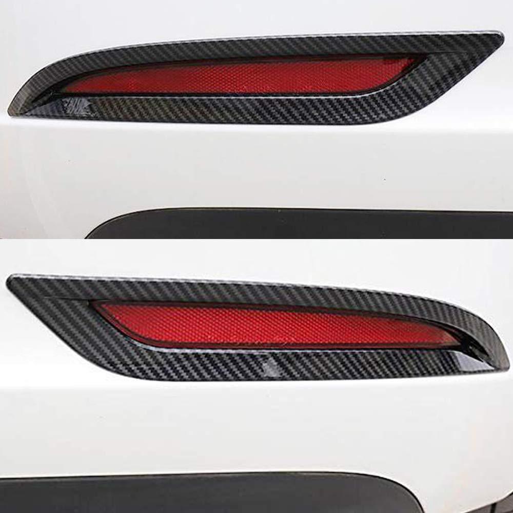Fog Light Rear Taillights Cover For Model 3/Y Protective Film Covers (Carbon Fiber Pattern ABS) (1 pair) (2017-2023)